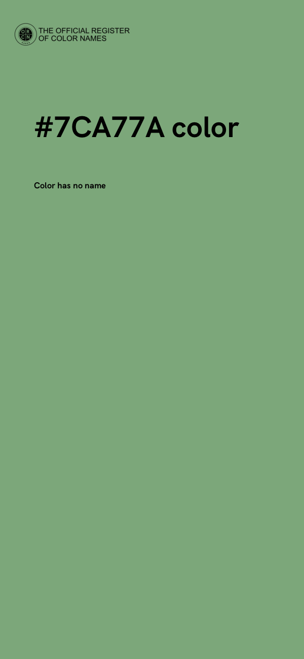 #7CA77A color image
