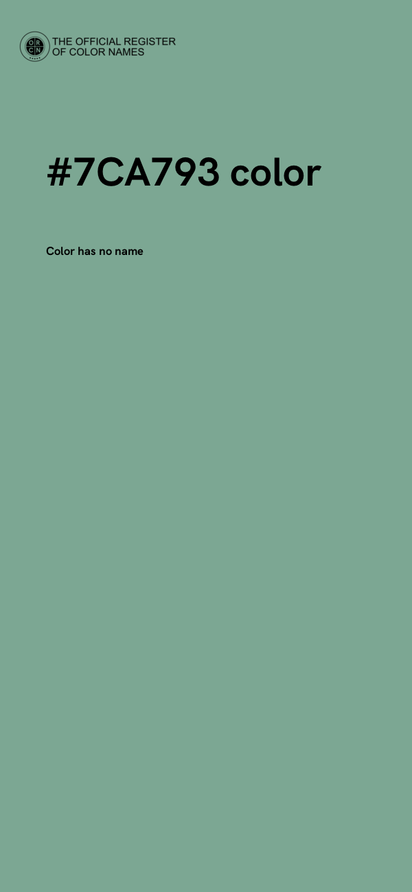 #7CA793 color image