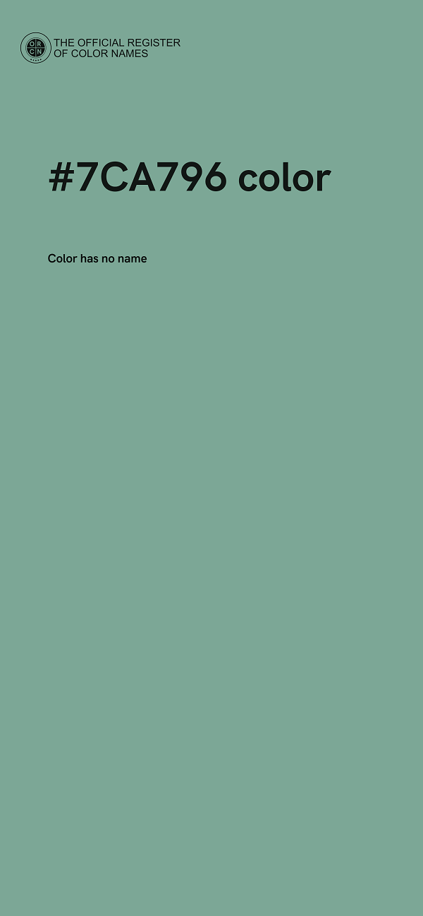 #7CA796 color image