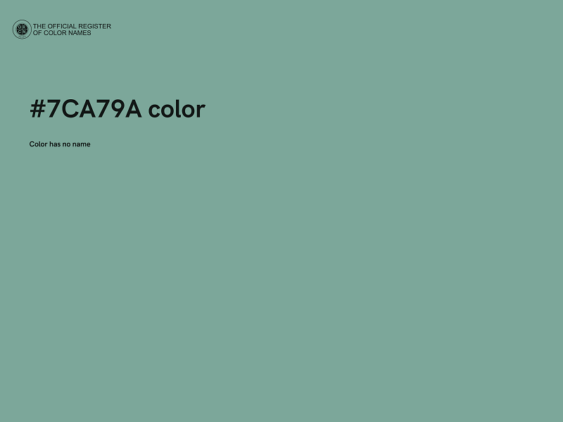 #7CA79A color image