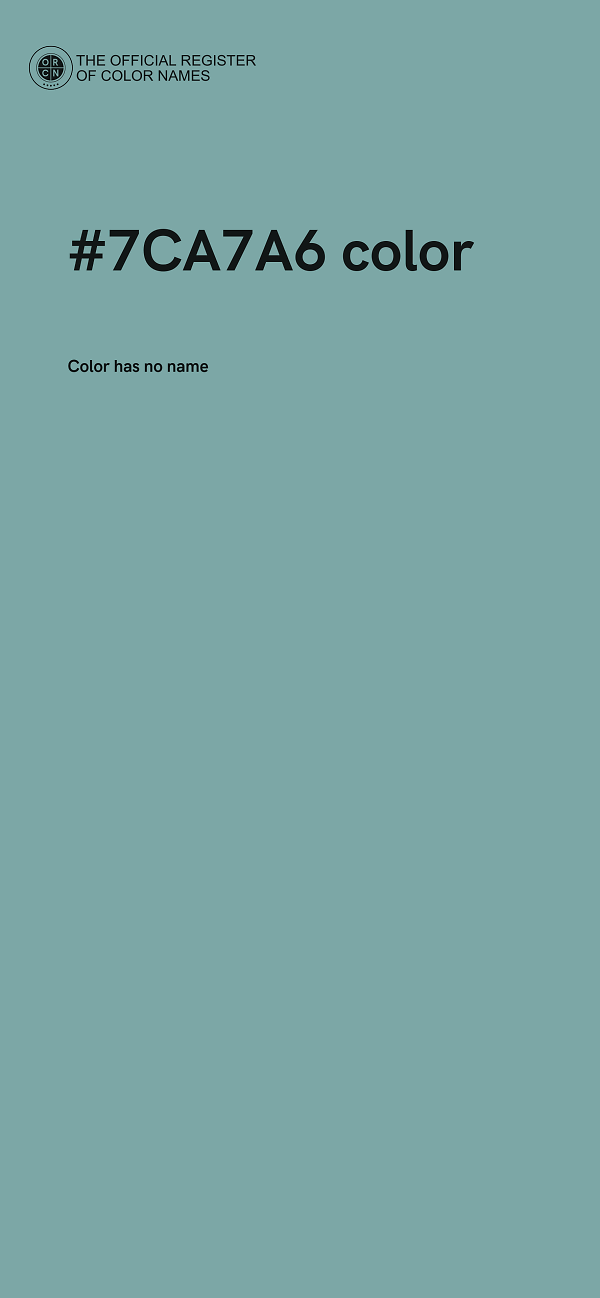 #7CA7A6 color image