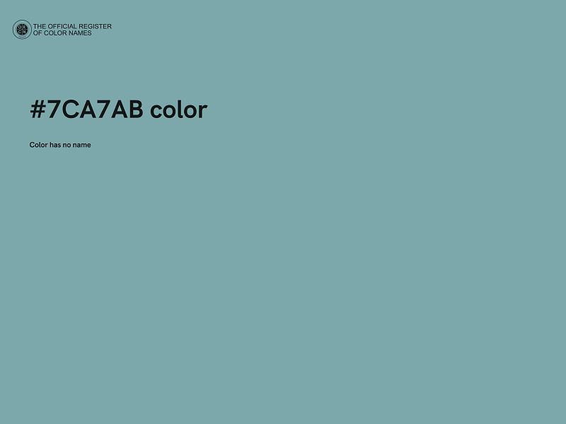 #7CA7AB color image