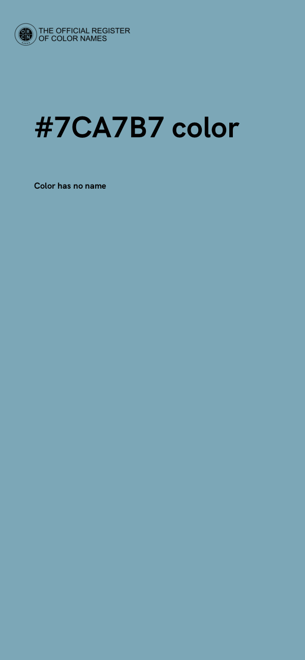 #7CA7B7 color image