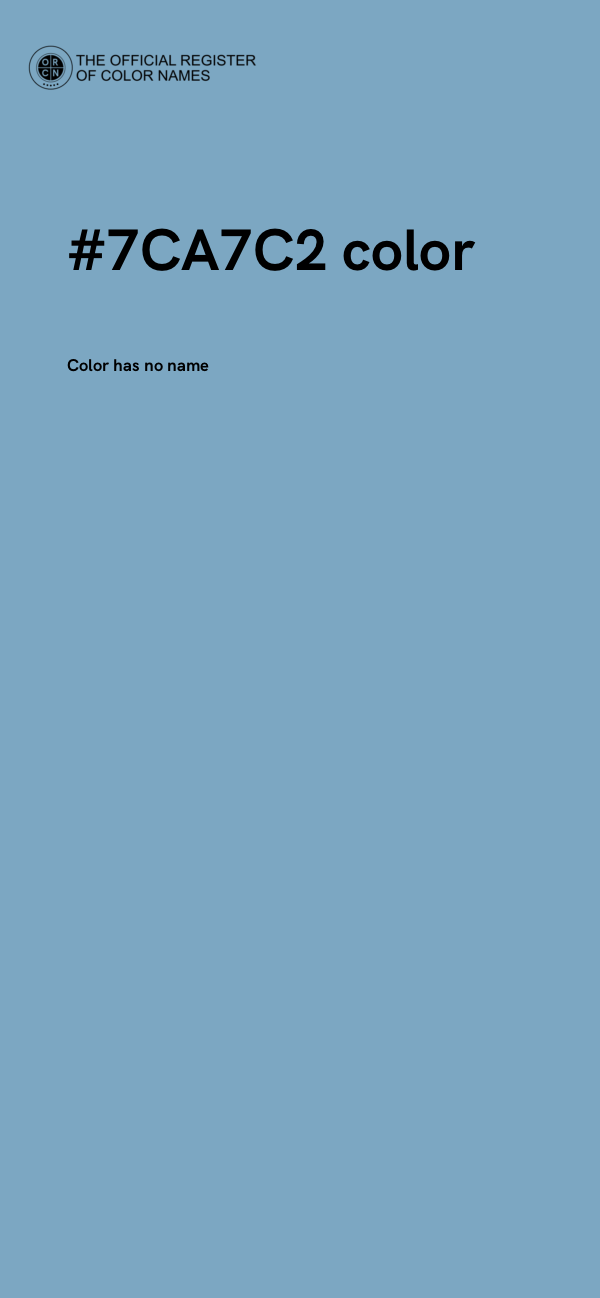 #7CA7C2 color image