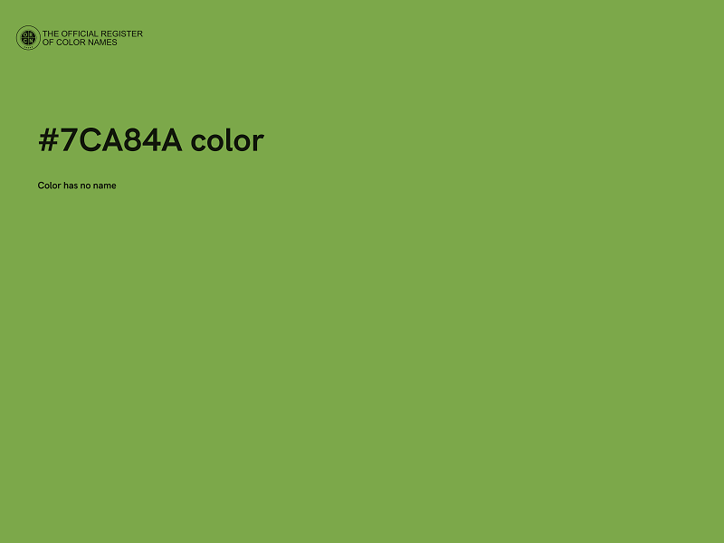 #7CA84A color image