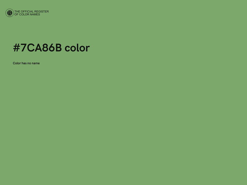 #7CA86B color image