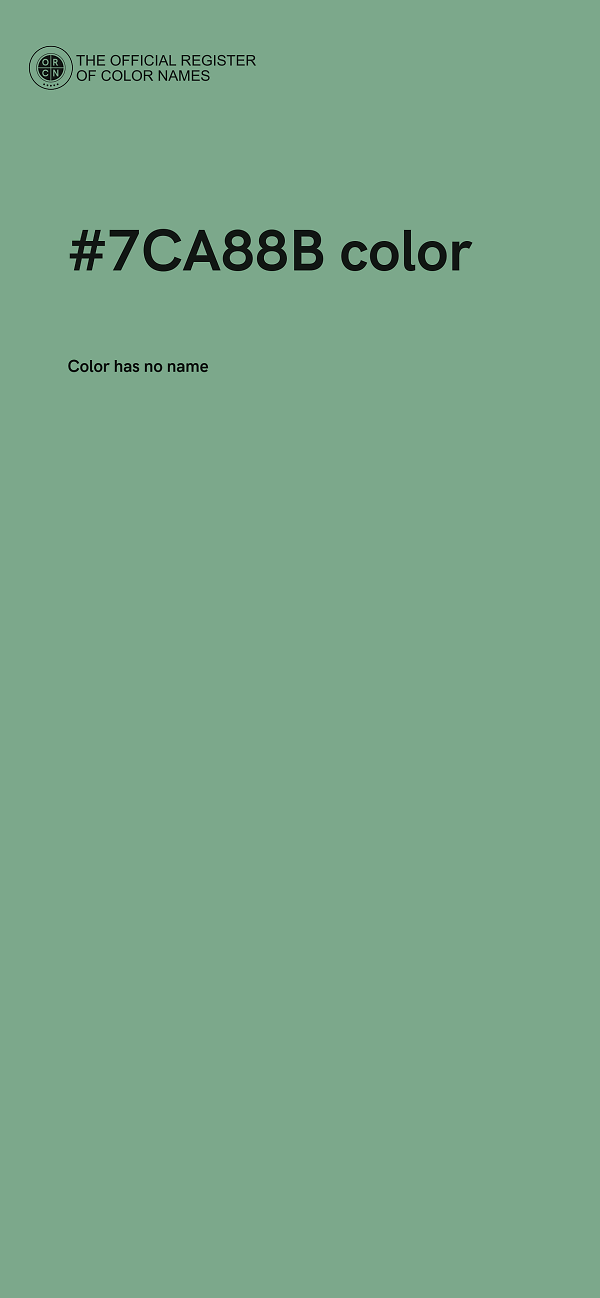#7CA88B color image