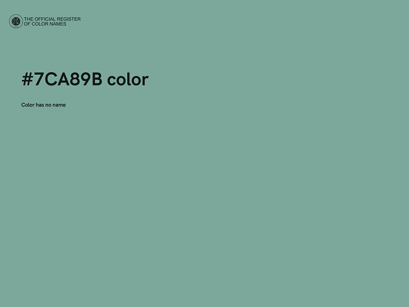 #7CA89B color image