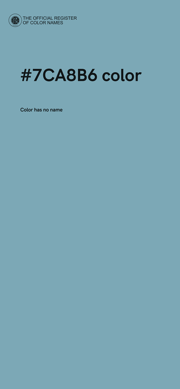 #7CA8B6 color image