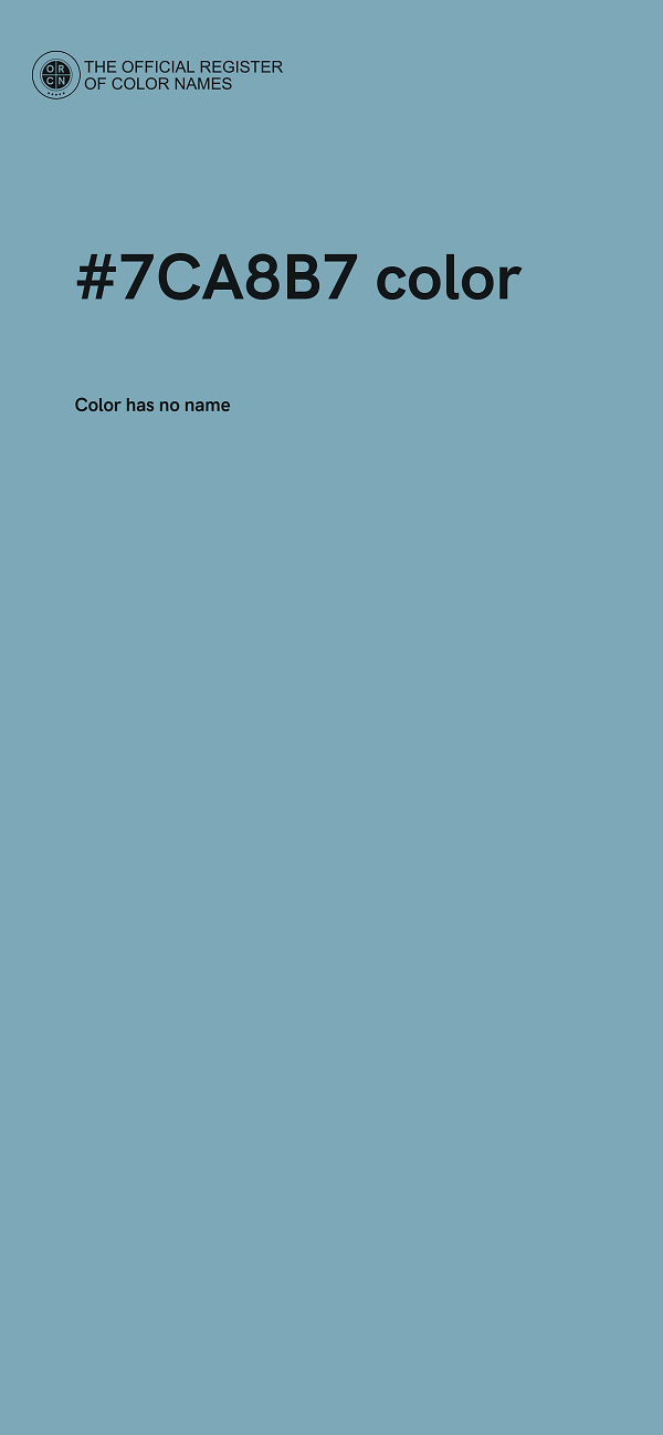 #7CA8B7 color image