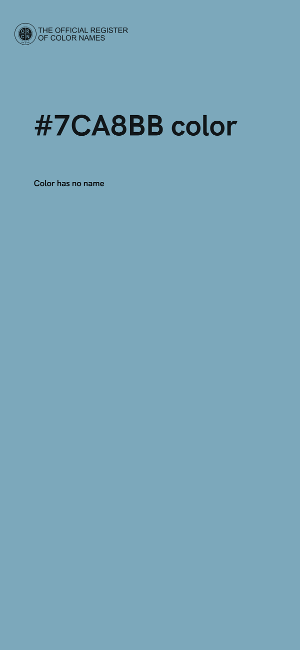 #7CA8BB color image