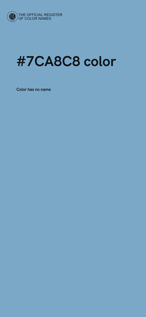 #7CA8C8 color image