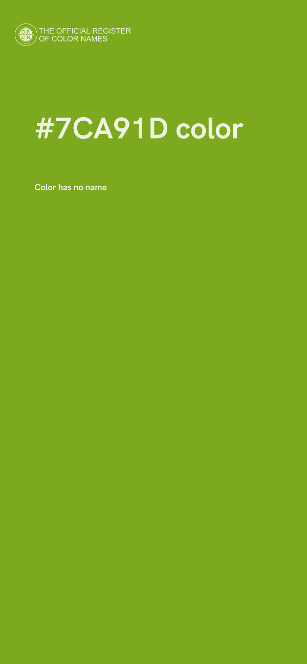#7CA91D color image