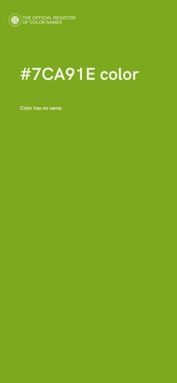 #7CA91E color image
