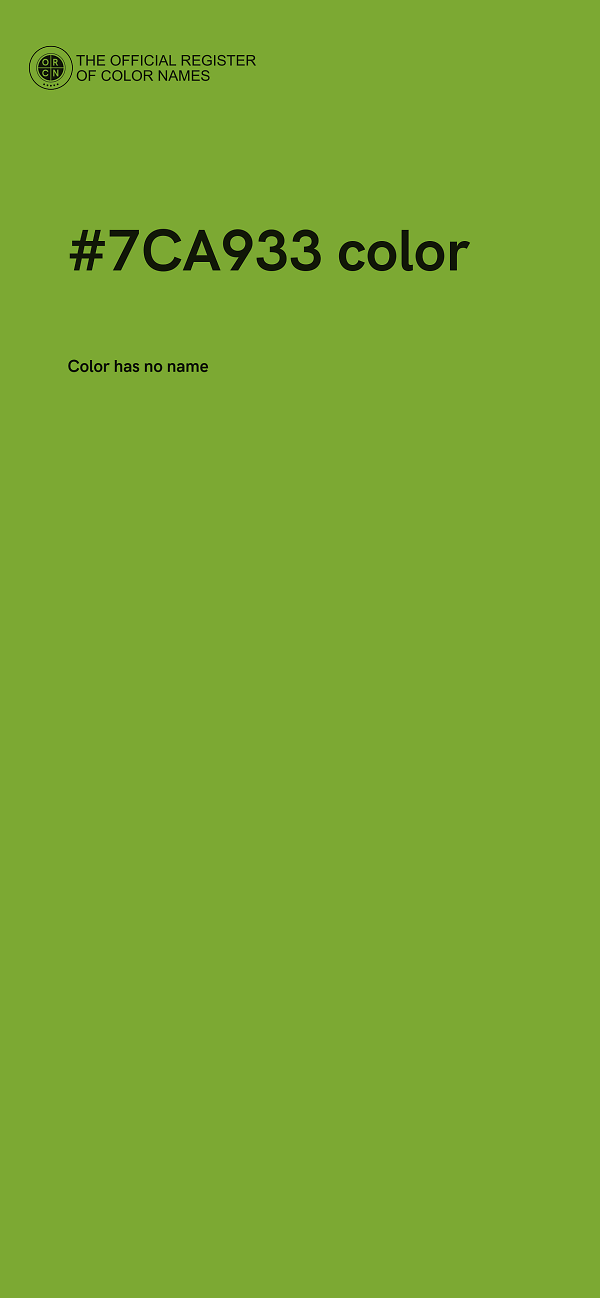 #7CA933 color image