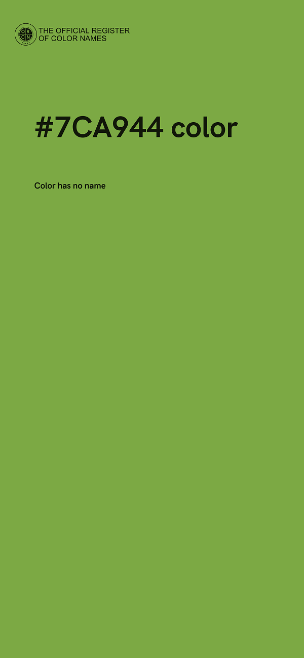 #7CA944 color image