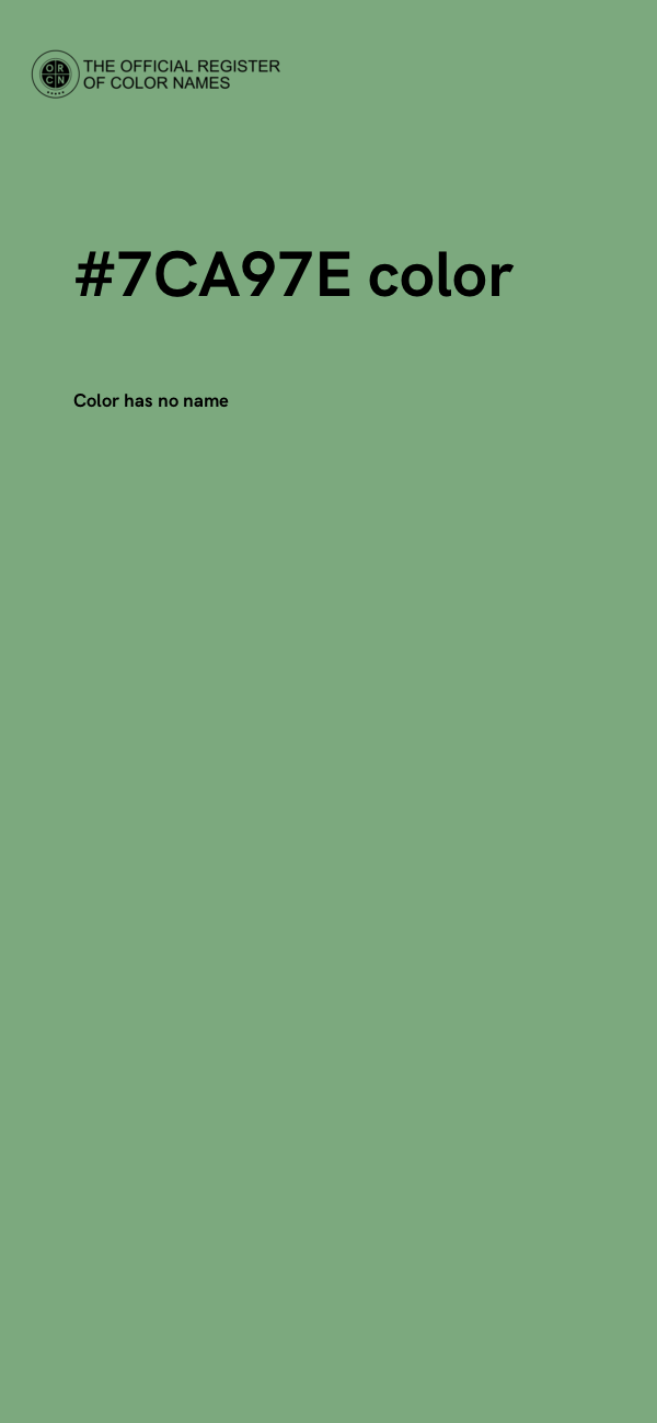 #7CA97E color image