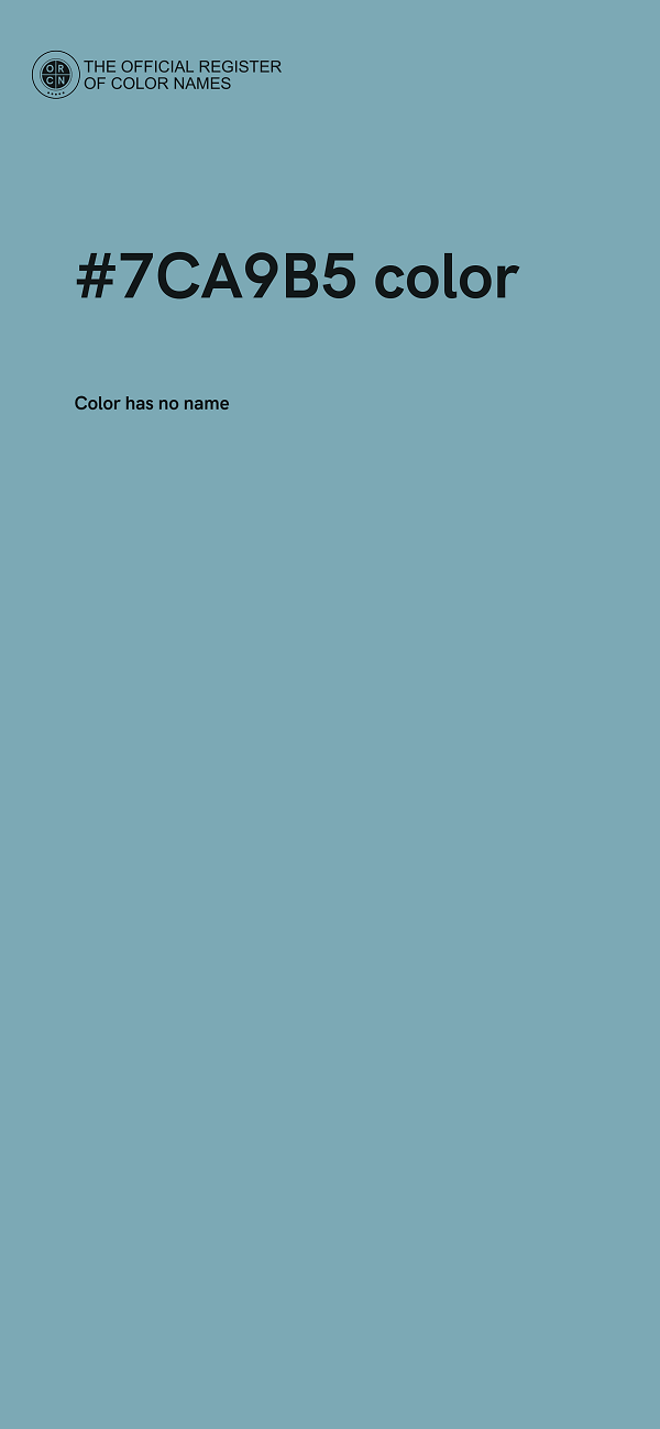 #7CA9B5 color image