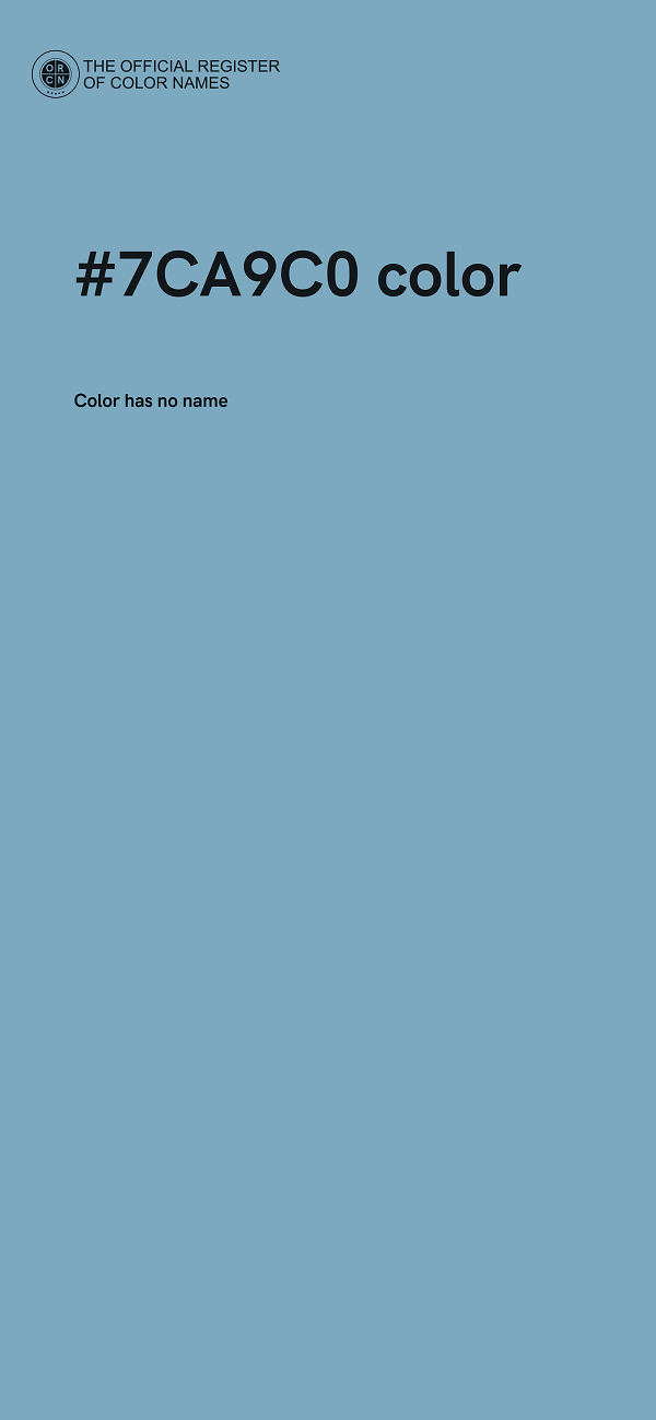 #7CA9C0 color image