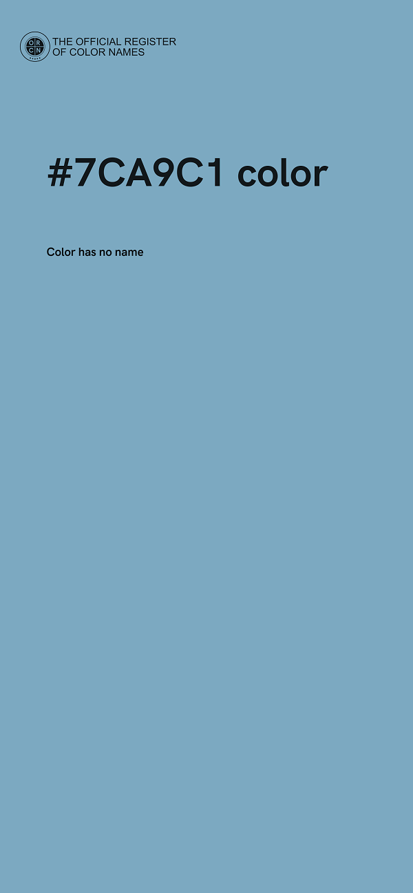 #7CA9C1 color image