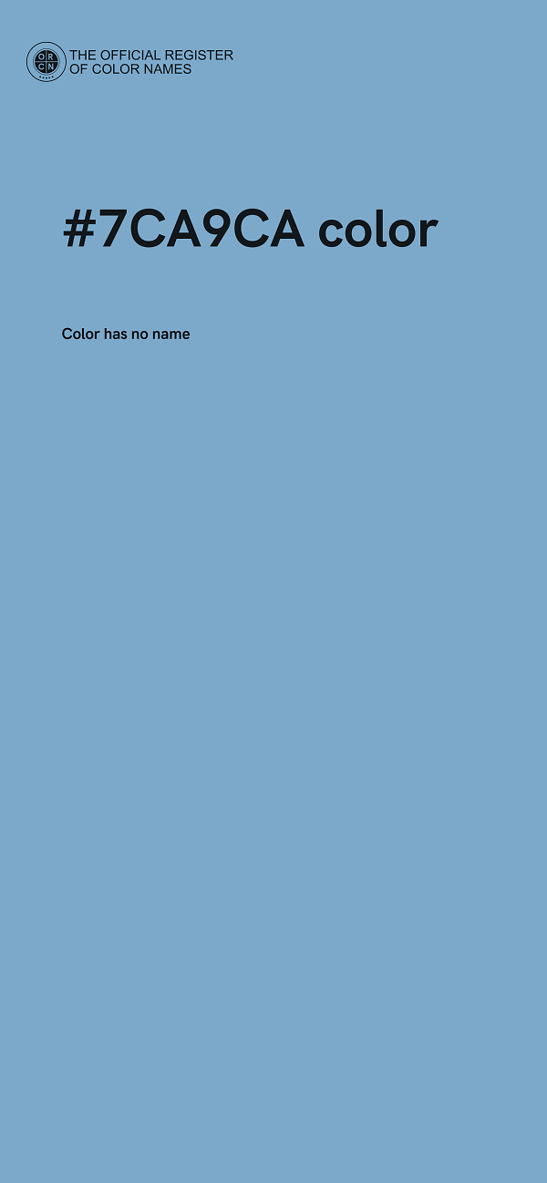 #7CA9CA color image
