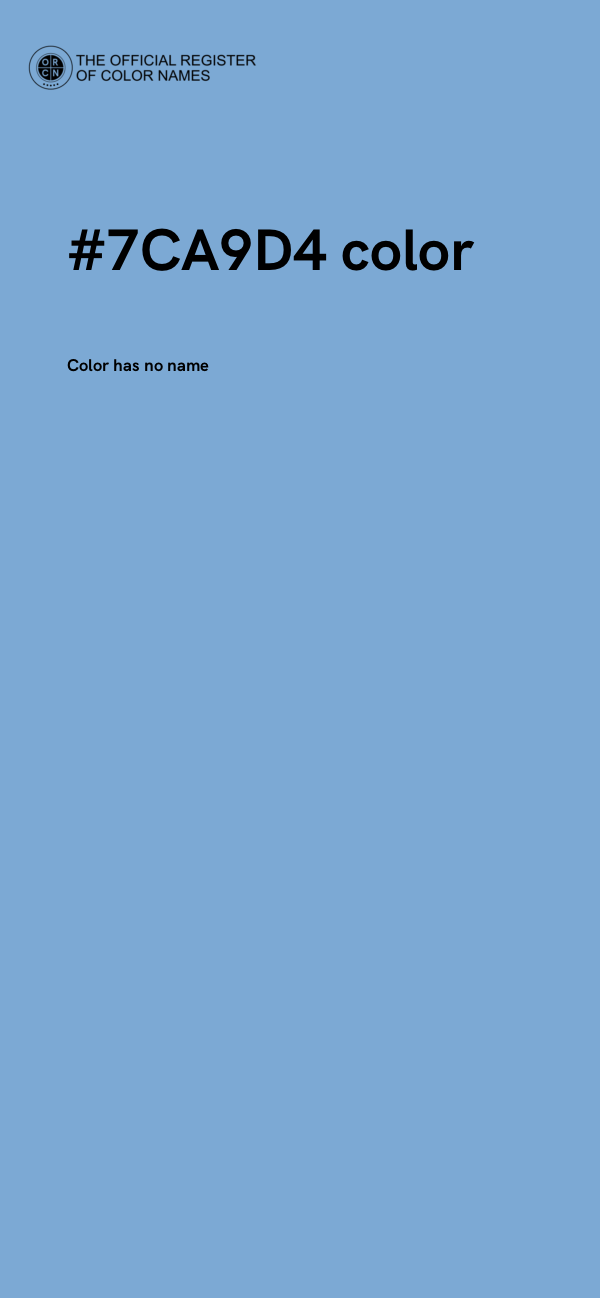 #7CA9D4 color image