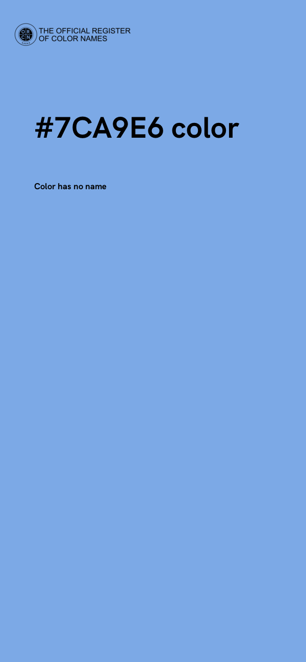 #7CA9E6 color image