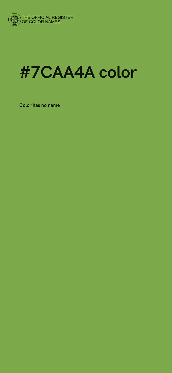#7CAA4A color image