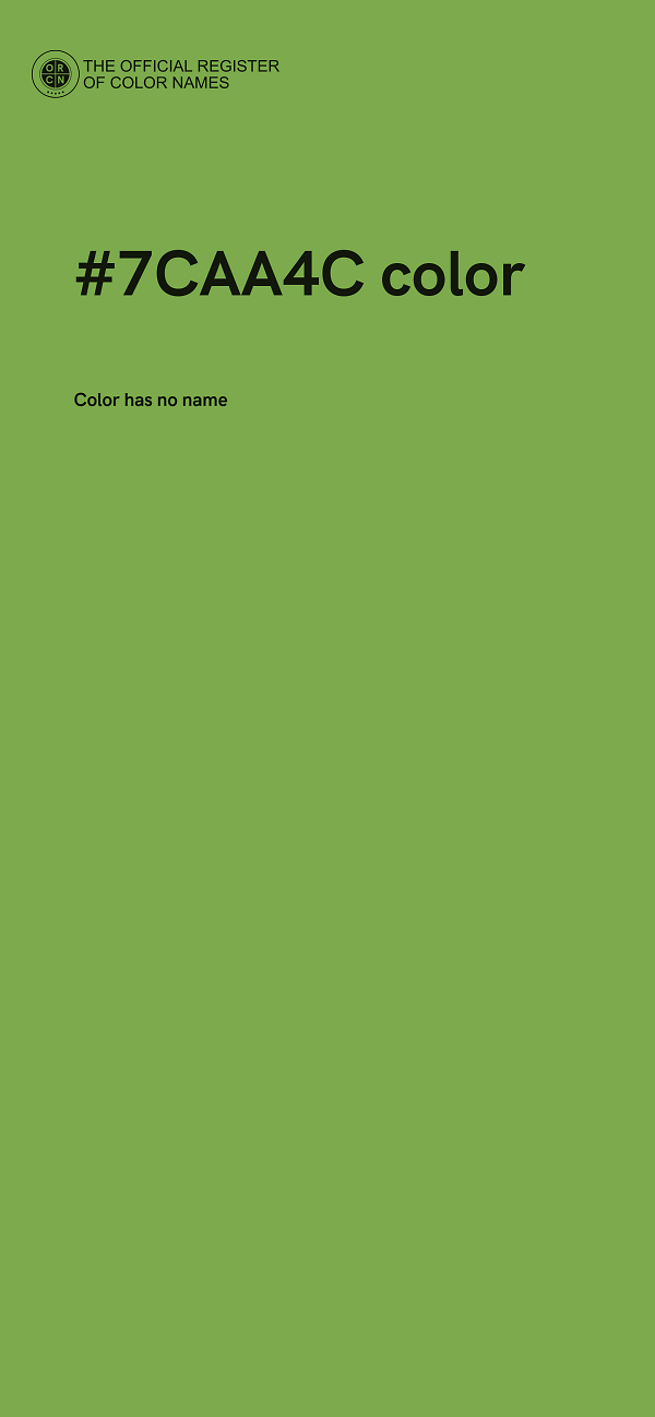#7CAA4C color image