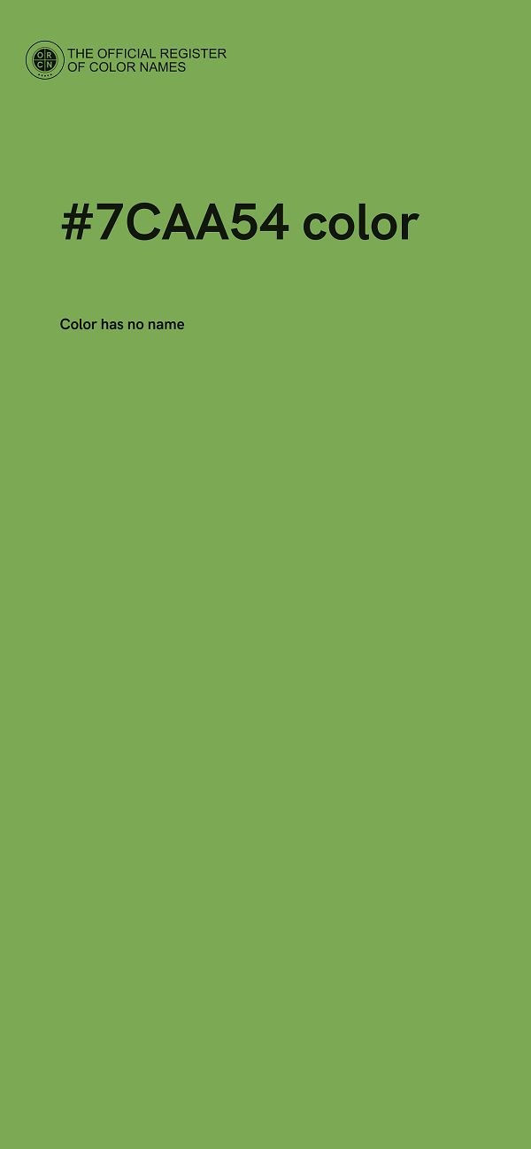 #7CAA54 color image