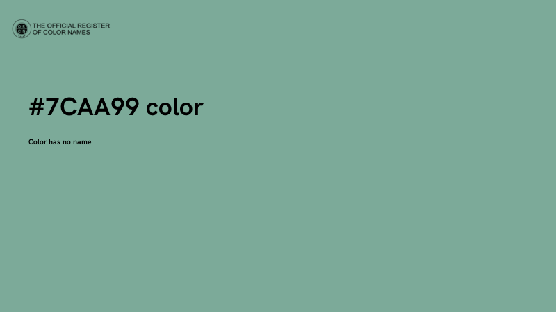 #7CAA99 color image