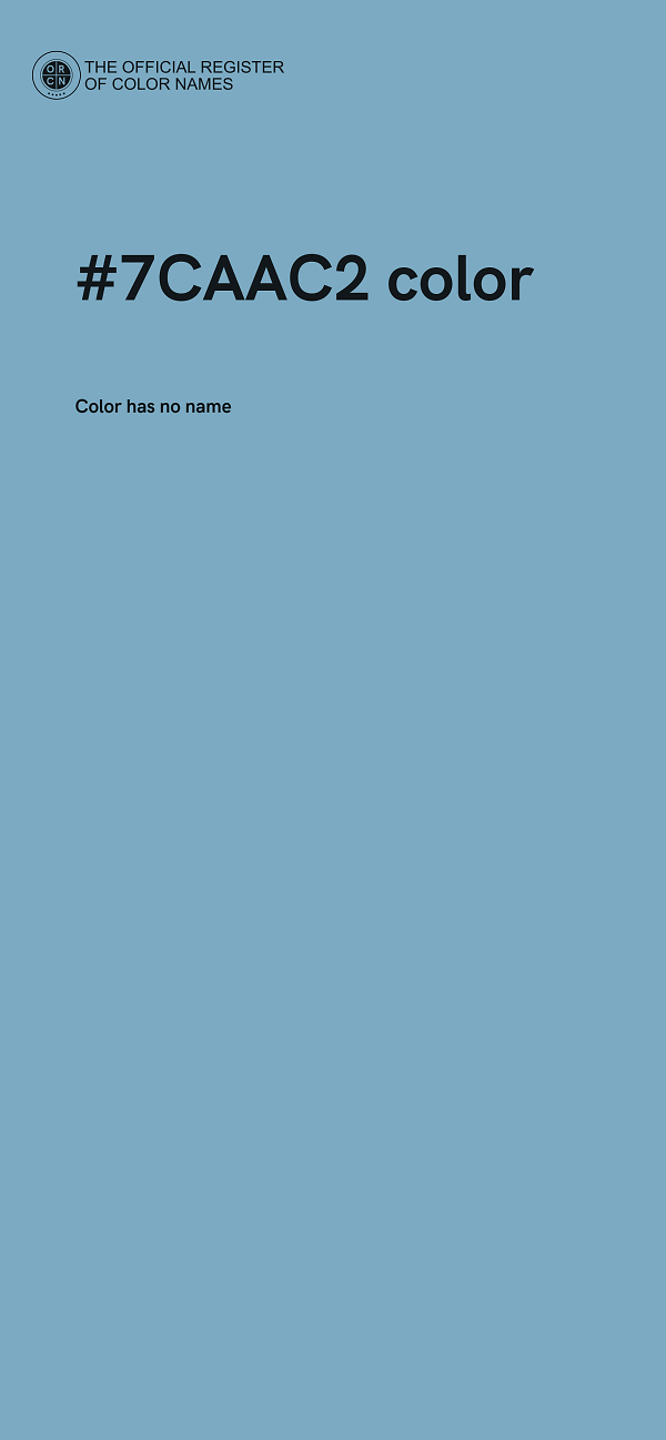 #7CAAC2 color image