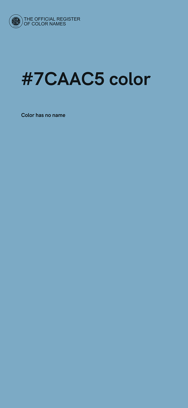 #7CAAC5 color image