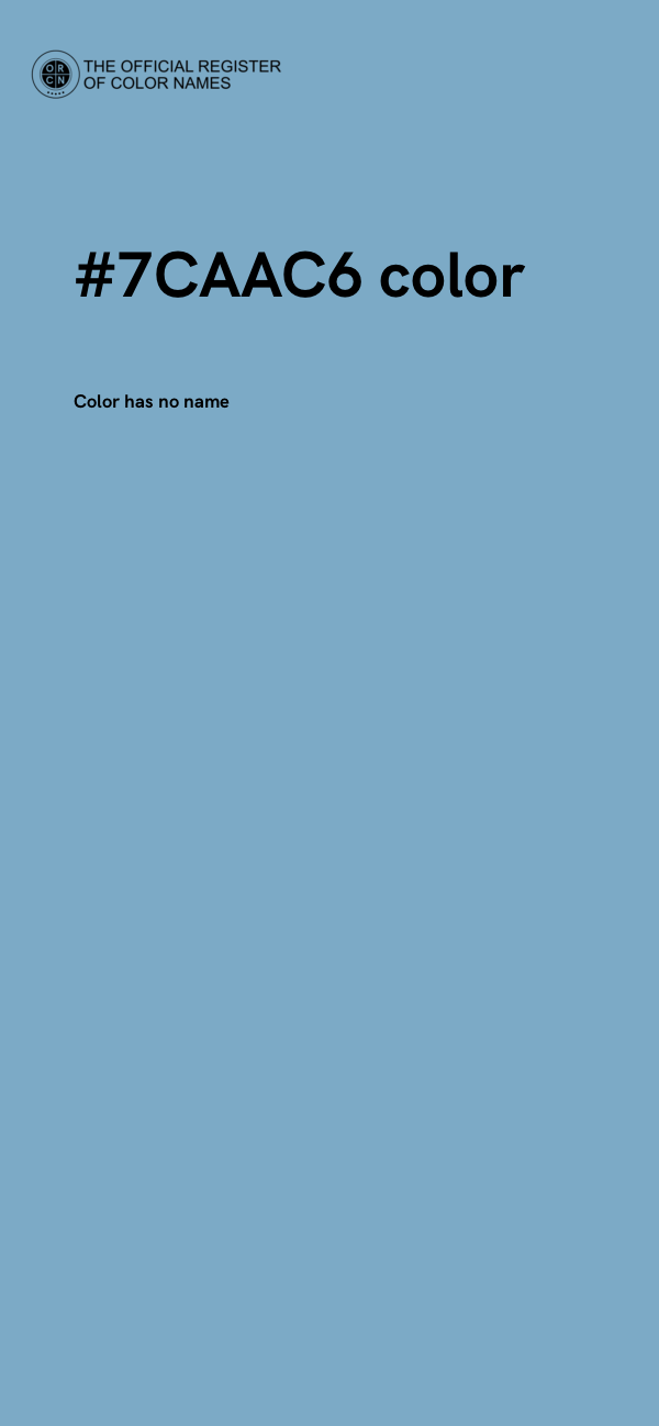 #7CAAC6 color image