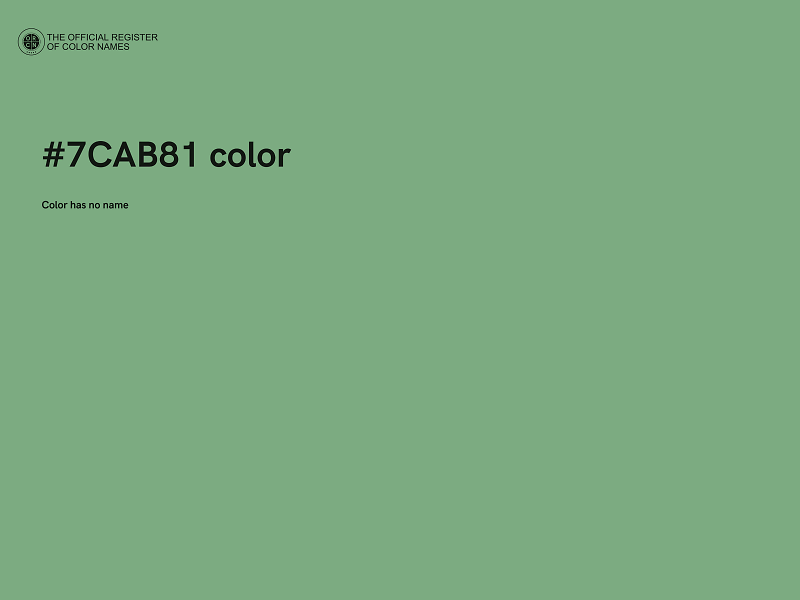 #7CAB81 color image