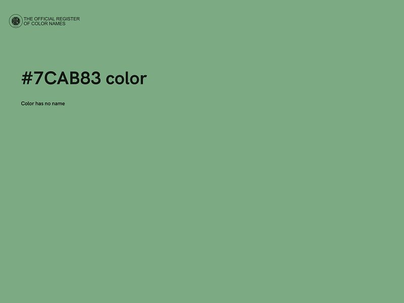 #7CAB83 color image