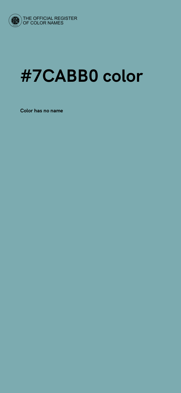 #7CABB0 color image