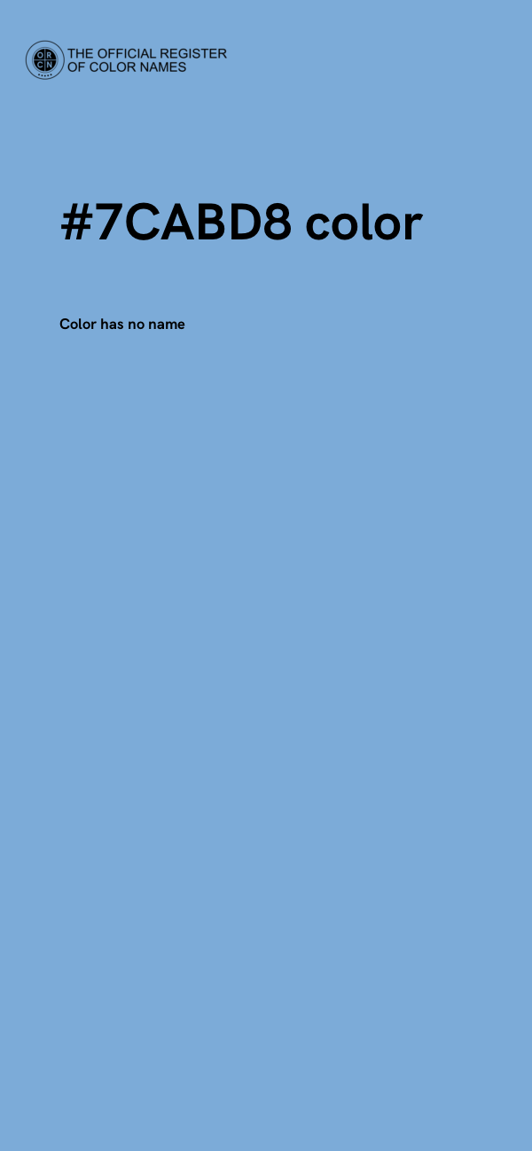 #7CABD8 color image
