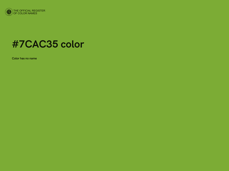 #7CAC35 color image