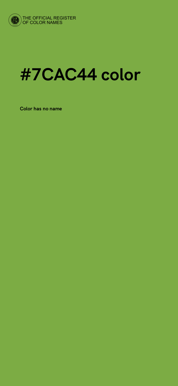 #7CAC44 color image
