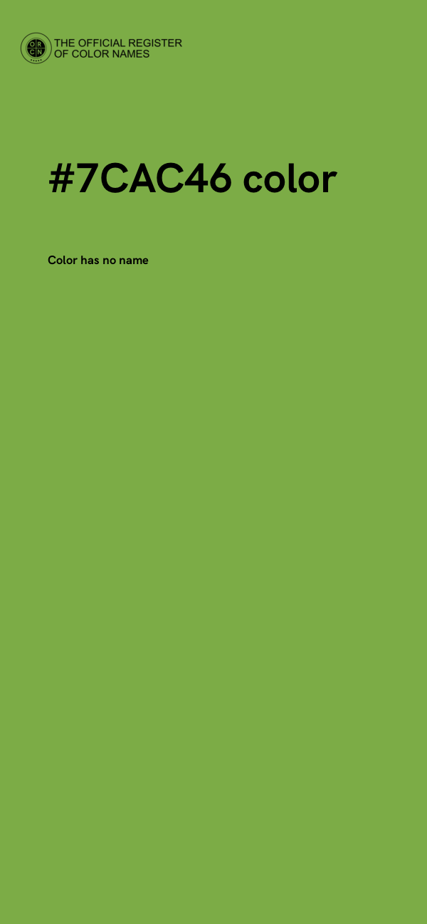 #7CAC46 color image