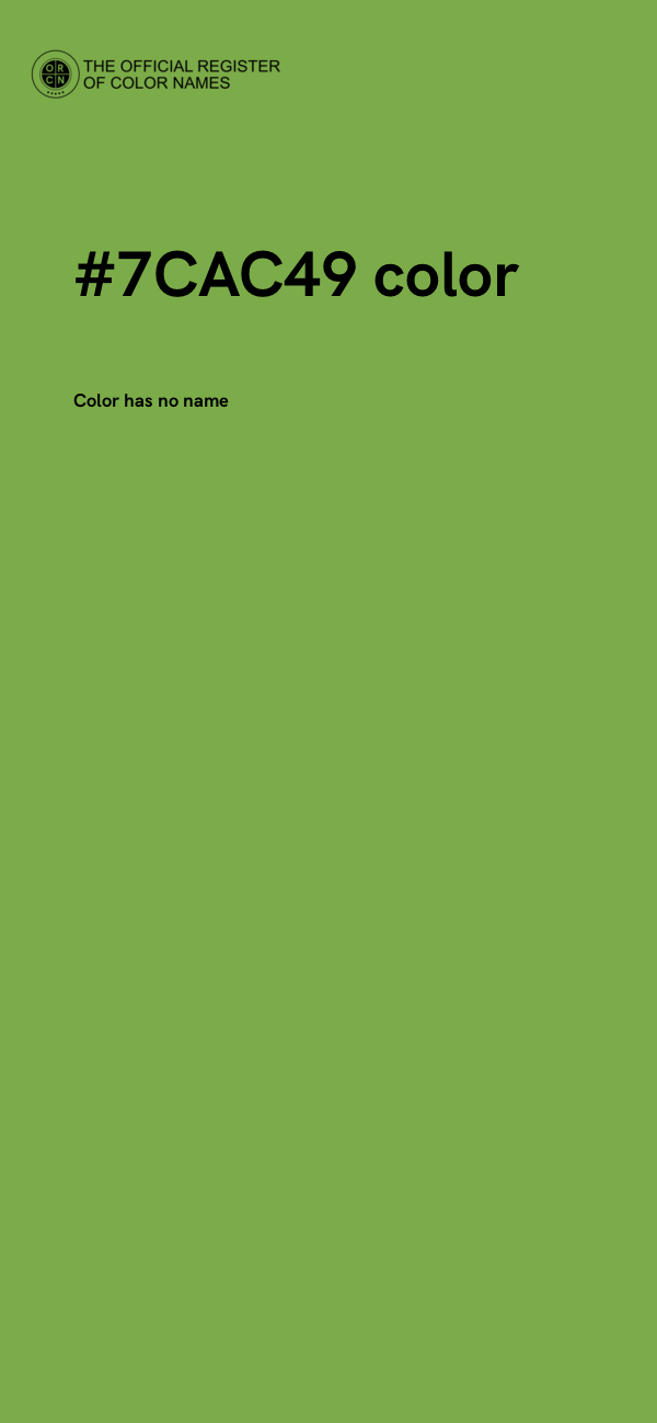 #7CAC49 color image