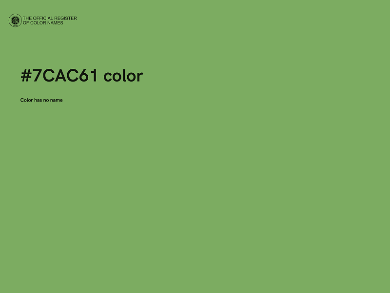 #7CAC61 color image