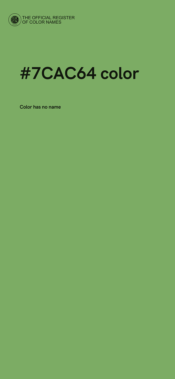 #7CAC64 color image