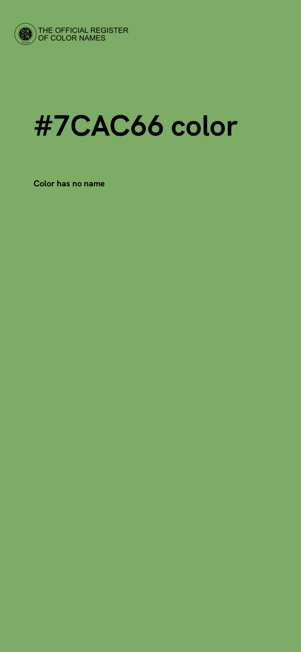 #7CAC66 color image