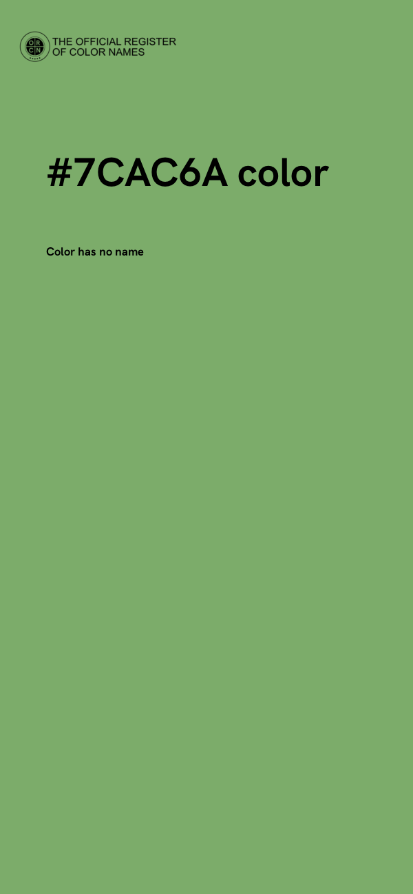 #7CAC6A color image