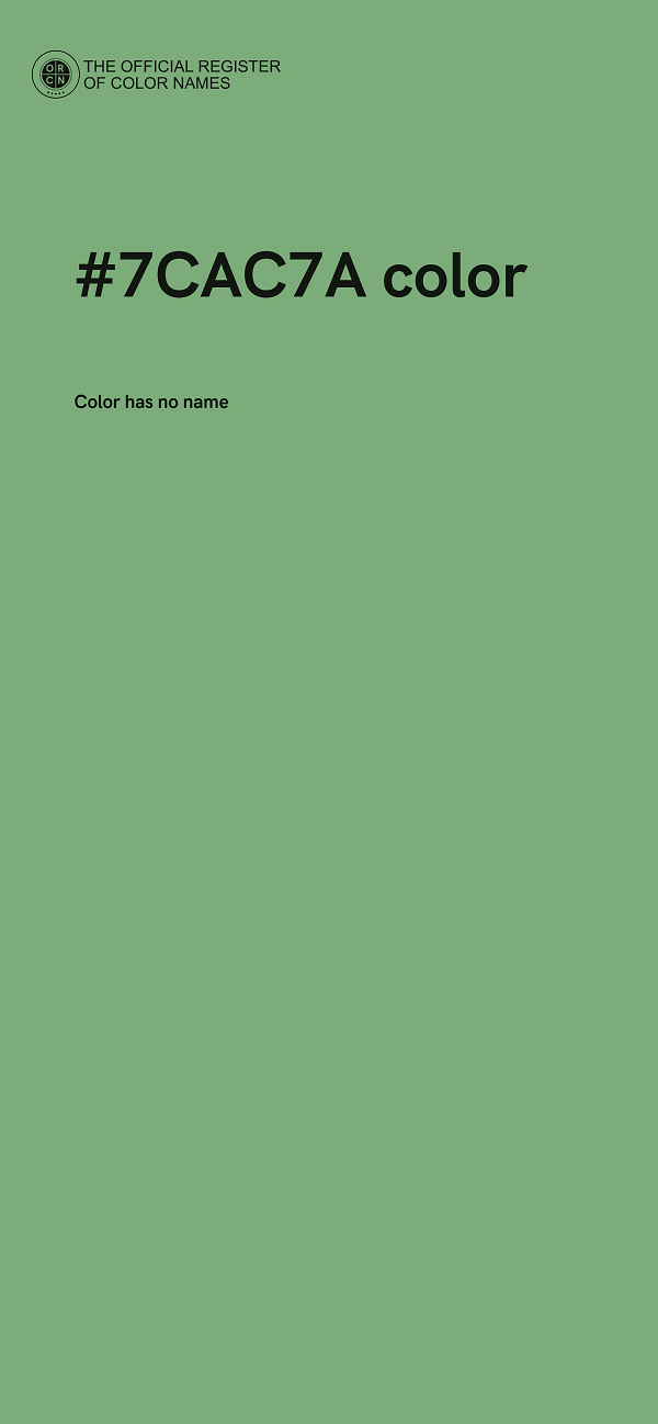 #7CAC7A color image