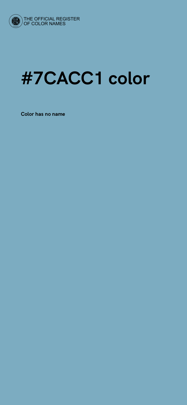 #7CACC1 color image