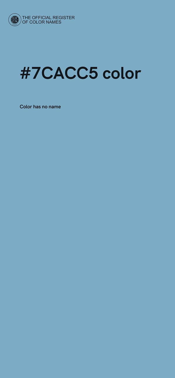 #7CACC5 color image