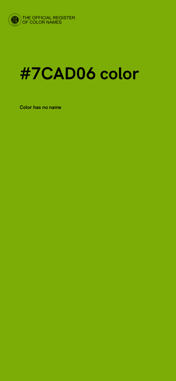#7CAD06 color image